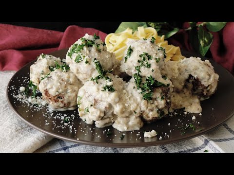 【スウェーデン風】濃厚きのこクリームのミートボール