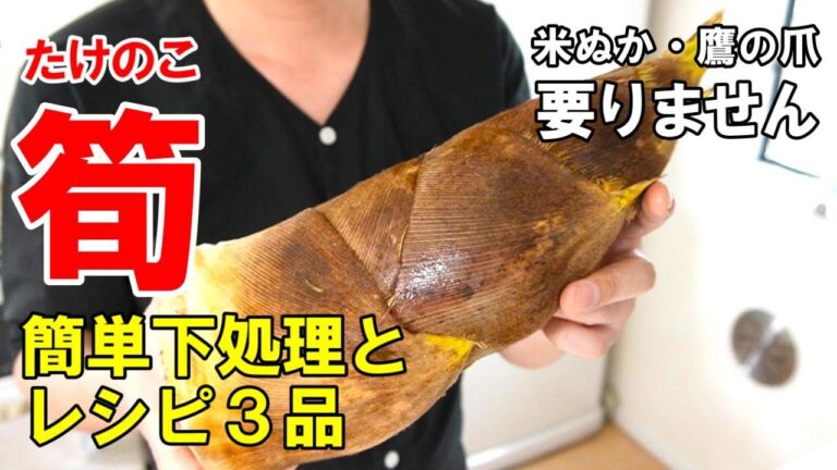 『筍で3品！』☆筍の手抜き下処理から料理3品作ります☆