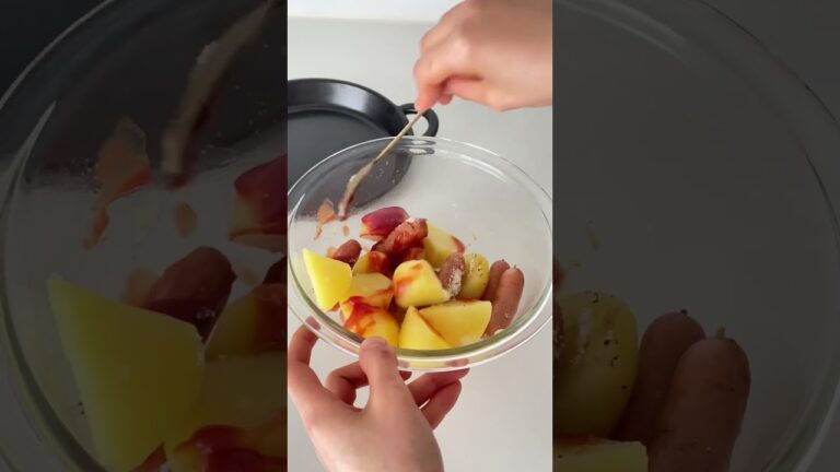 レンジで楽々！「チーズじゃがウインナー」【おうちごはんの1分レシピ動画】レンチンレシピ｜簡単レシピ｜時短レシピ｜#shorts