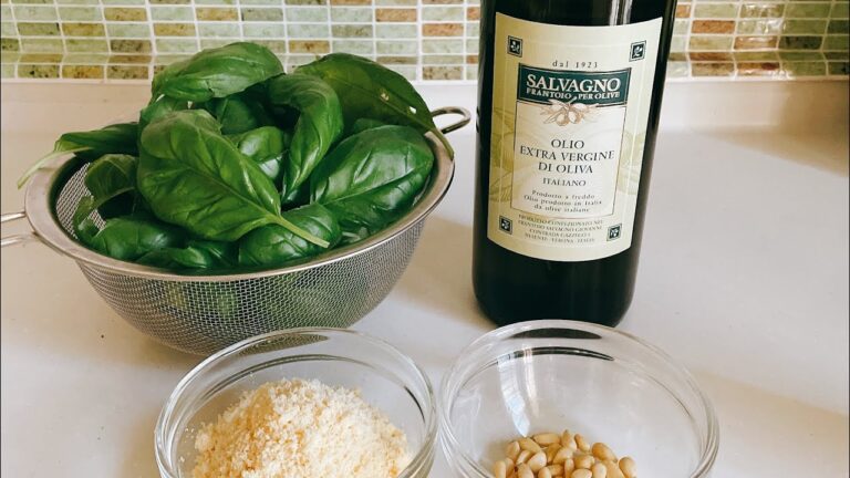 【～アラフォー女子のシンプルライフ～　家庭菜園のバジルでジェノベーゼソース作り】