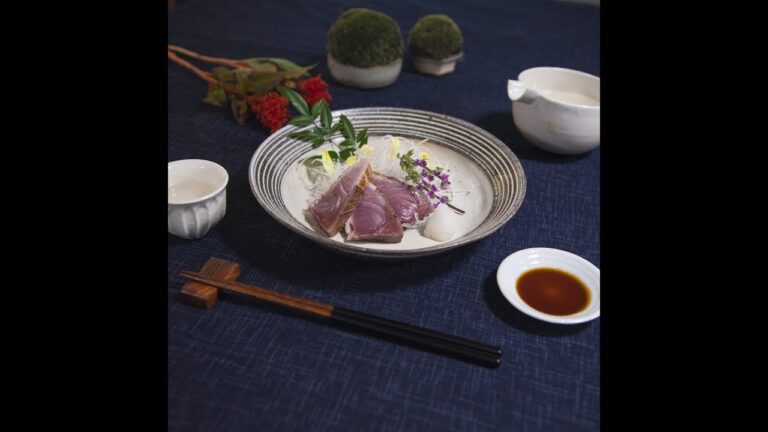 炙り焼きで香ばしさアップ！ブリ焼霜造り ｜和食のレシピ集