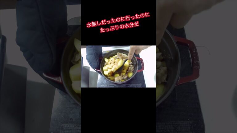 １分でわかる肉じゃがの作り方　　#shorts #料理 #煮る #簡単レシピ #今日の晩ごはん #cooking