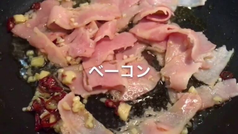 【簡単おいしい】オクラとベーコンのペペロンチーノ