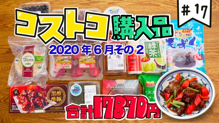 【コストコ】2020年6月2回目のコストコ購入品　黒酢酢豚のレトルトが美味すぎて驚いた！　他にも新規に買った商品の開封や試食レポなど【#17】