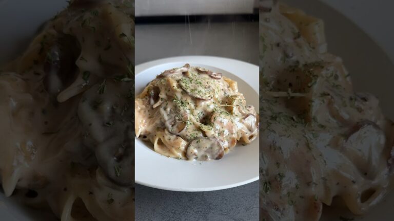 最高に美味いきのこクリームパスタ作った結果ww #shorts