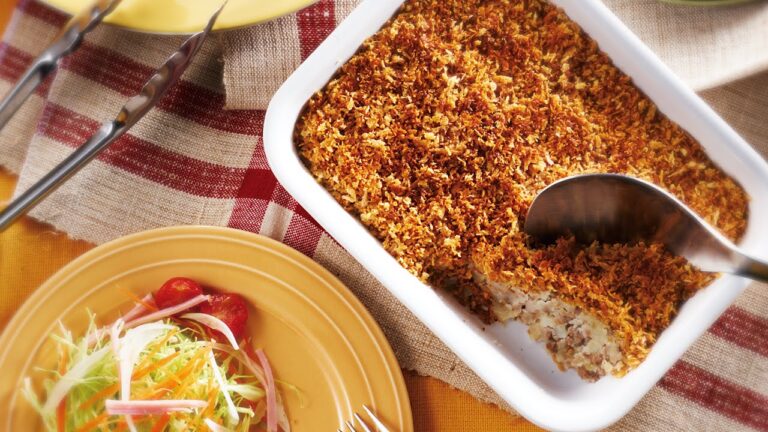 スコップコロッケと春サラダ