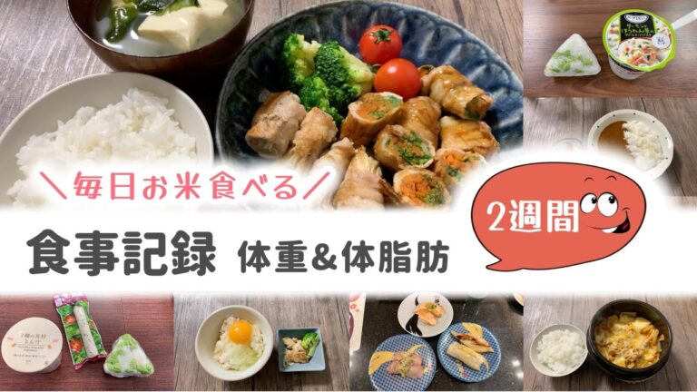 【お米は太らない】毎日お米食べてもkeep。2週間の食事・体重・体脂肪の記録【お米ダイエット/一汁一菜】