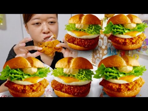 【KFC】とろ〜り月見和風チキンカツサンド&チキンフィレサンド&ペッパーマヨツイスター&コールスロー&オリジナルチキン【メロンソーダ】