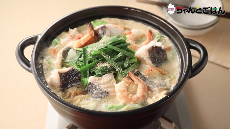 【動画レシピ】旨辛クリーミー♪たらの豆乳キムチ鍋