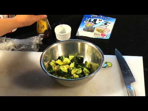 ⑪ザッツクッキング『キュウリの昆布和え』の作り方