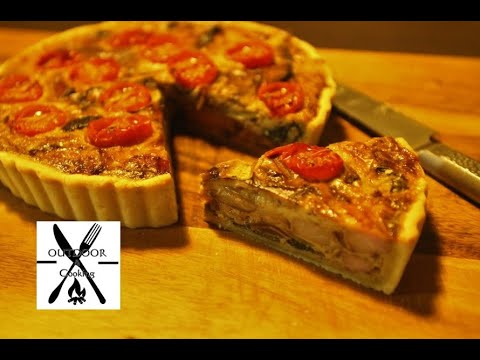 【前菜】生地から作る簡単！ベーコンと小松菜のキッシュ【パイシートは使いません】