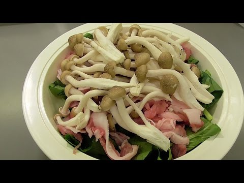 小松菜と豚肉のみぞれ煮