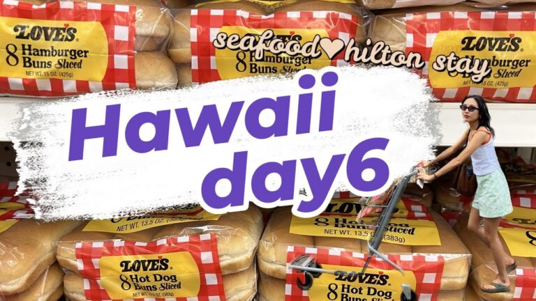 【ハワイVlog】親子旅DAY6 穴場シーフードレストラン・ロングスドラッグスおすすめ購入品　暮らすように過ごすハワイ　ヒルトンハワイアンヴィレッジ