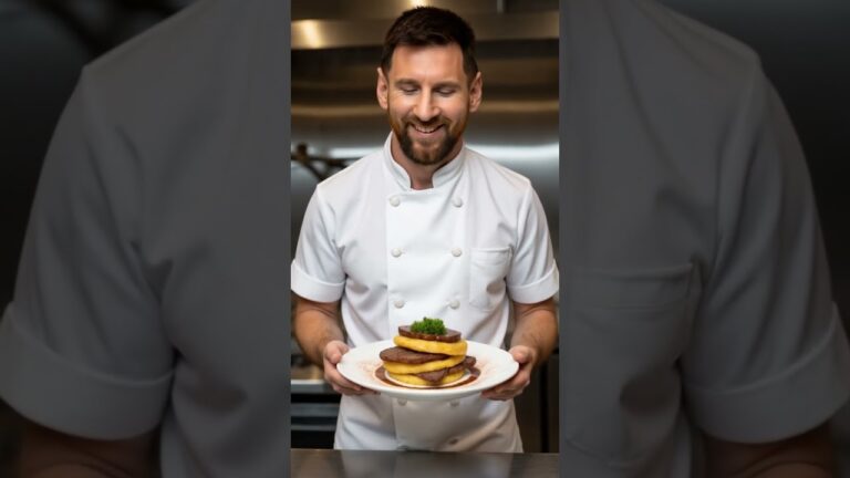 Chef Messi mixes Asado and Tortilla Española. #messi #food #chef #asadoargentino #tortilla