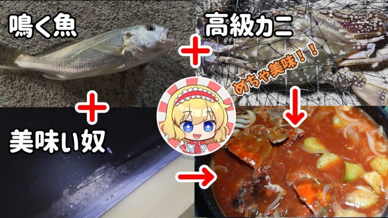 【ゆっくり実況】漁港に潜む食材捕まえて煮込んでみた【ゆっくり料理】【ゆっくり解説】