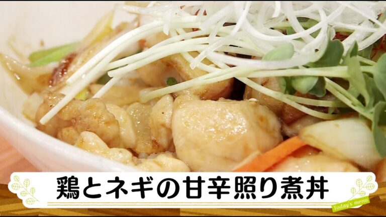 ナマなキッチン「鶏とネギの甘辛照り煮丼」
