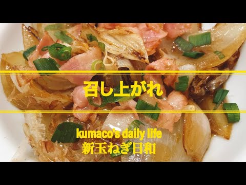 【Vlog新玉ねぎ日和】美容と健康の為の新玉ねぎレシピ２品紹介♪都内在住アラフォー1人暮らしクマ子の満喫覗き見♡