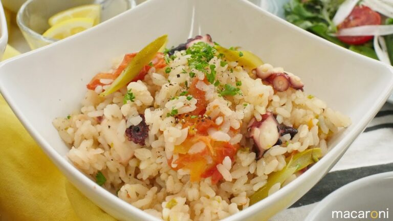 チーズ がとろ〜り！ にんにく トマトの 洋風 タコ 飯 のレシピ 作り方