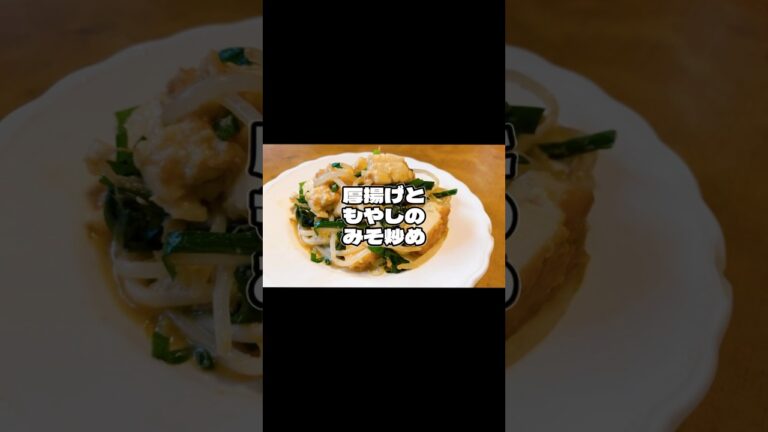 198.👨‍🍳 厚揚げともやしのみそ炒め【#料理vlog #簡単レシピ #ソロ活 #ぼっち #vlog】 #shorts