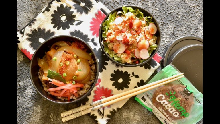 【お弁当作り】板麩の牛丼風弁当の作り方〜How to make Japanese bento lunch box〜