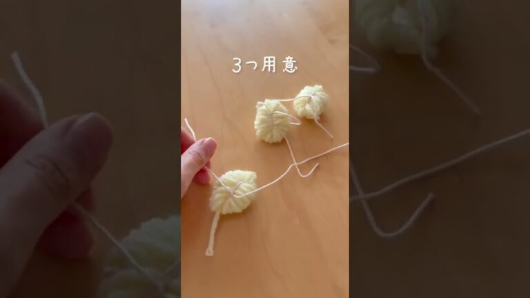 毛糸をくるくる🧶ふわふわのサクサクのエビフライ😁いや、天ぷらかな🤣 #shorts #子育て #工作 #育児
