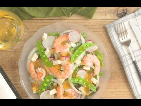 海老と春野菜の彩りジュレサラダ/Gelée Salad Spring Style/& kitchen - アンドキッチン