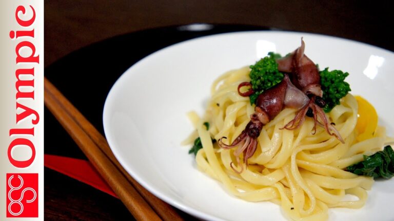 オリンピックの超簡単レシピ　♪春の味♪　菜の花とホタルイカのパスタ（リングイネ）の作り方