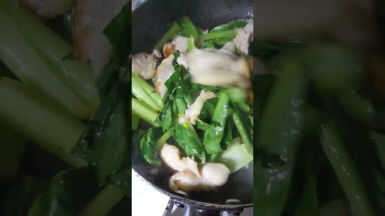 青梗菜と鶏肉の炒めもん🍳