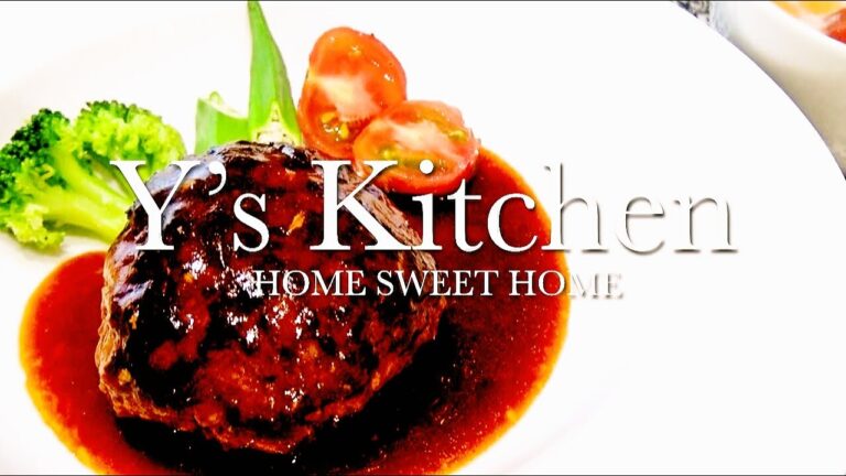 【男の料理】デミハンバーグ＆トマトとベーコンのクリームスープ