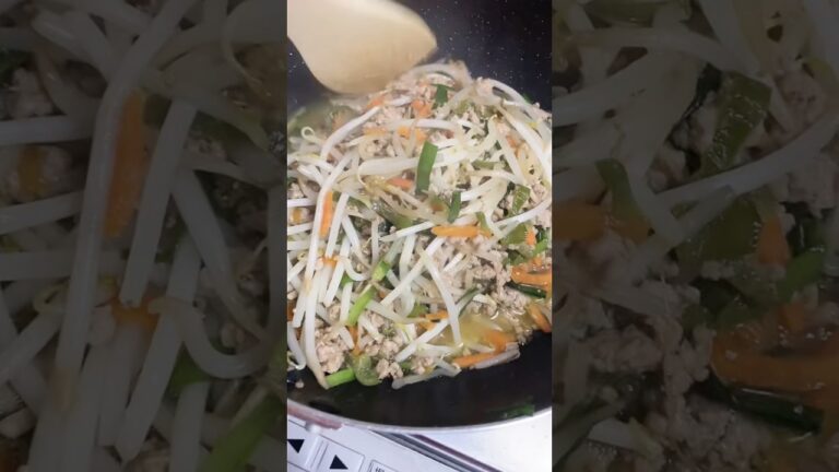 ひき肉もやしのオイスターソース炒め😎🍚