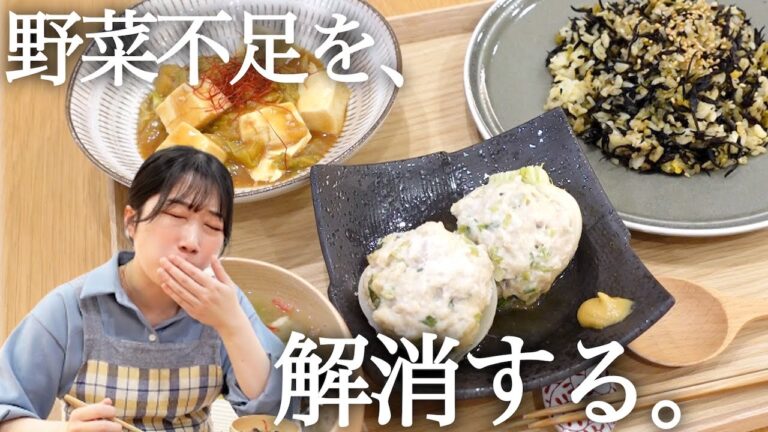 野菜不足感じてませんか？野菜たっぷり中華料理４品レシピ【体リセットレシピ１日目】
