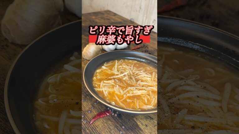 【旨すぎる】ピリ辛麻婆もやし