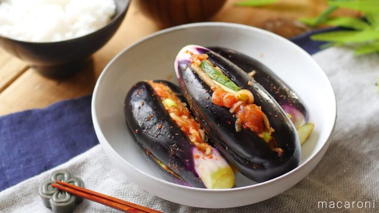 韓国流お漬物。まるごとなすキムチ