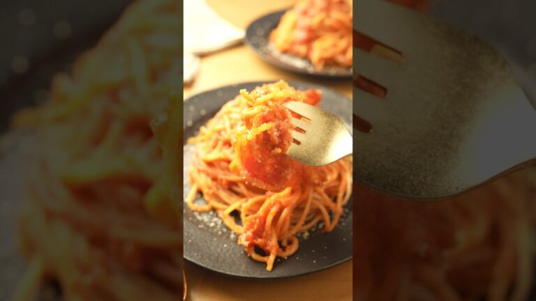 大人も子どもも喜ぶ！一瞬で完食しちゃう【トマトパスタ】の作り方 #献立 #簡単レシピ #おうちごはん