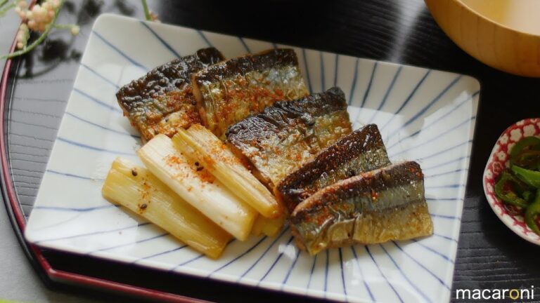 黄金比率を覚えたい♪焼き ねぎと さんまの 蒲焼き のレシピ 作り方
