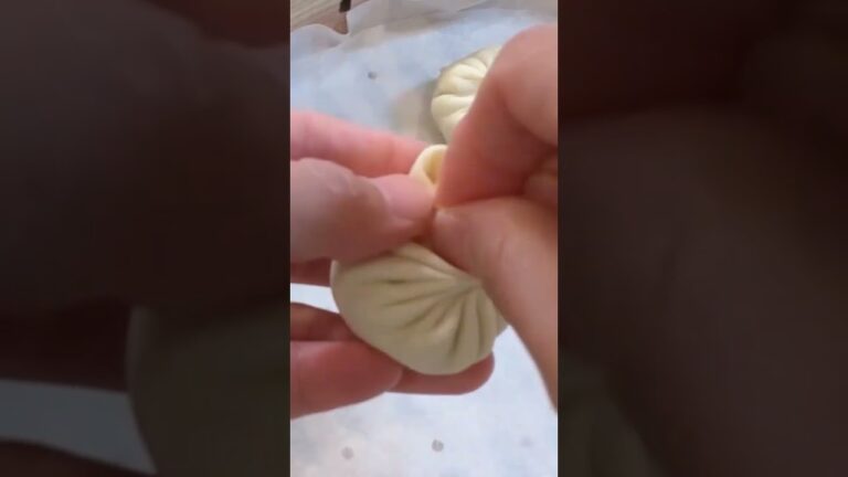 小籠包の包み方 (ショウロンポウ)の作り方 #shorts