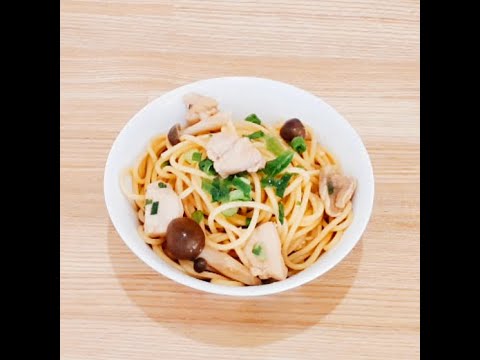 レンジで鶏きのこ和風パスタが簡単に作れます☆彡 #Shorts