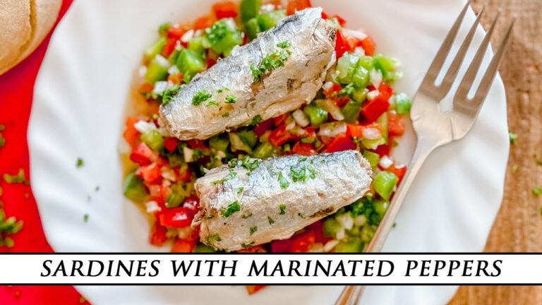 Canned Sardines will NEVER be the SAME | Sardines with Marinated Bell Peppers