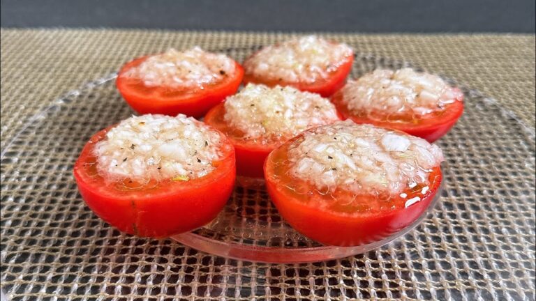 フルーツトマトに新タマネギドレッシング