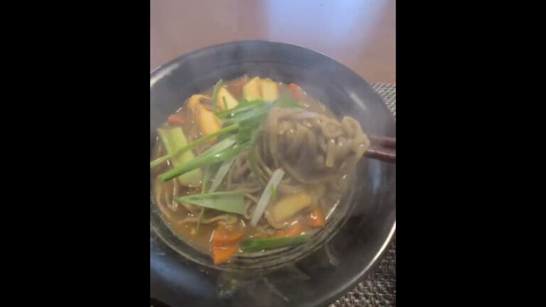 カレーそば🍜#そば #カレー #自炊