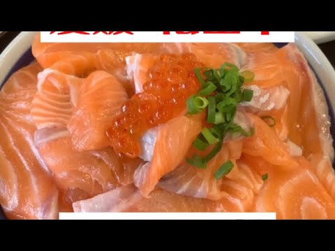 【愛媛】オレンジすぎるサーモン丼を食べたら 地球もオレンジになった!!