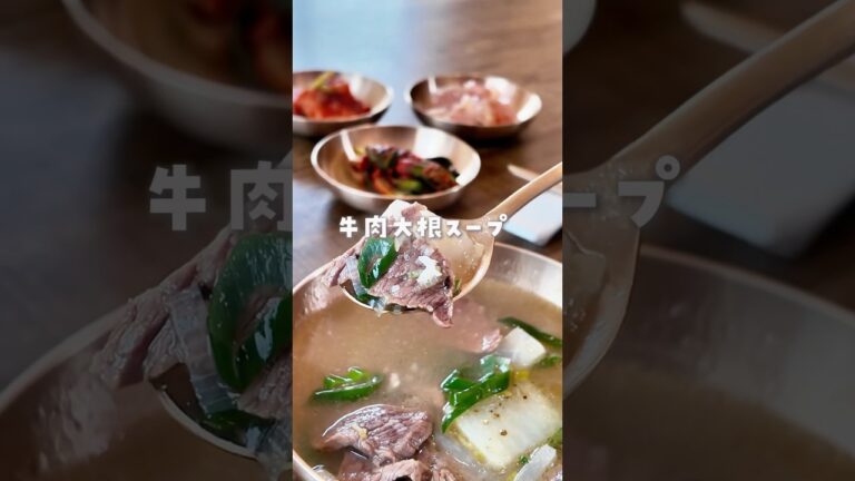 レシピ本3刷重版✨/#韓国料理#牛肉大根スープ#소고기무국