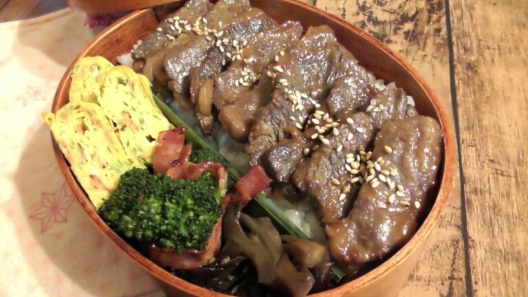 【お弁当作り】＃46  サッパリ味　わさび醤油カルビ弁当！(＋おまけ)プライベートで長野県の渓流へ【English title】【旦那弁当】