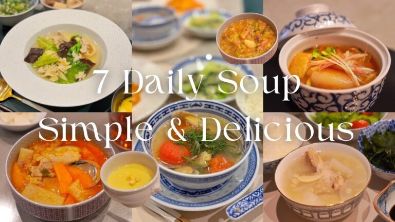 【簡単なのに絶品】毎日飲みたくなるスープ7選｜シンプルな調味料｜冷蔵庫の食材を使って作る｜和風から洋風・アジアン風まで｜ダイエット・デトックスにも｜料理Vlog