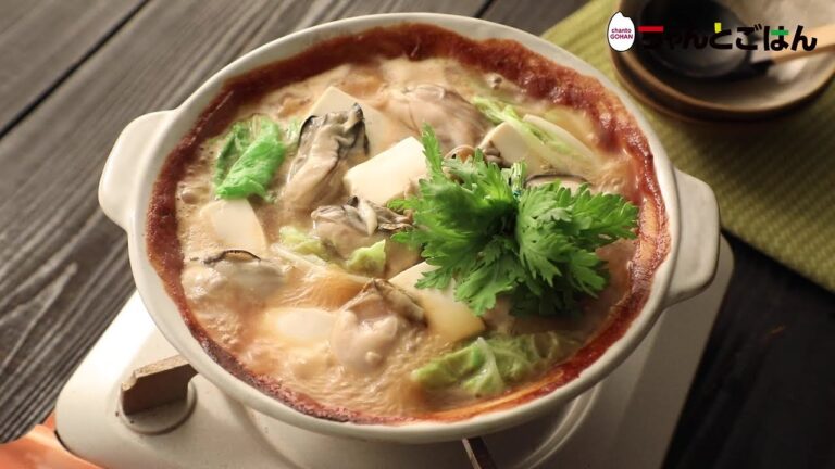 【動画レシピ】ぷりっぷり！牡蠣の土手鍋