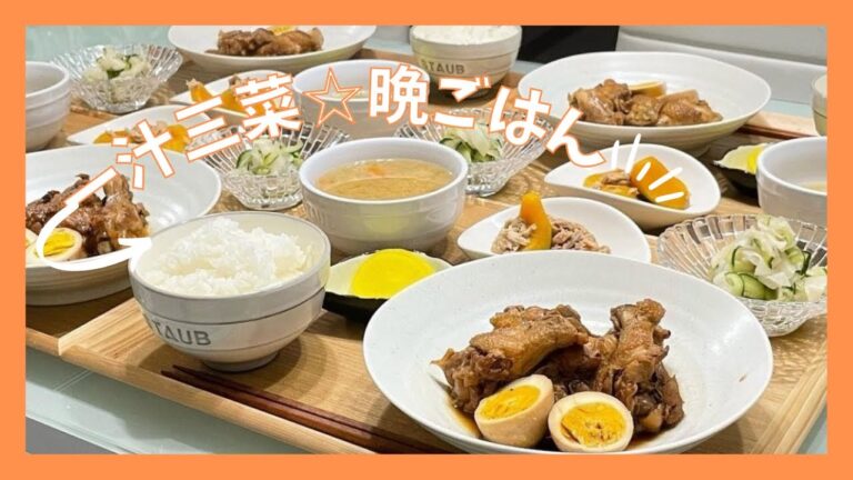 【晩ごはん】骨付きお肉は旨いよね😋😋😋手羽元のさっぱり煮🥢などなど…｡