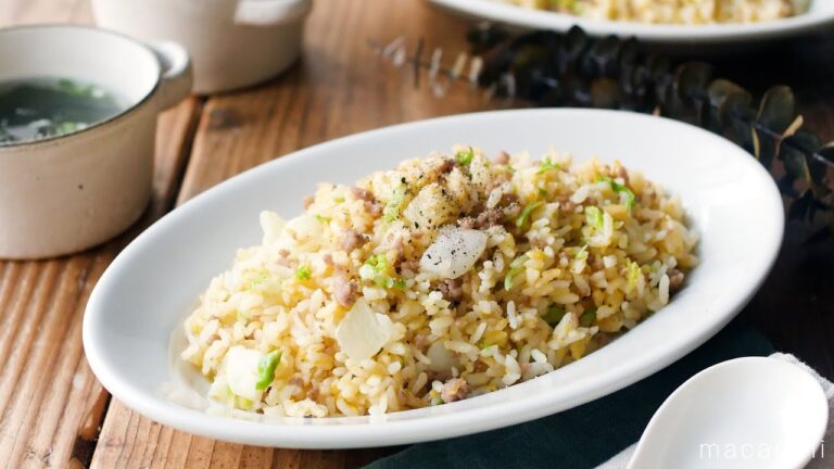 【シャキシャキ白菜チャーハン】塩もみがポイント！ランチにぴったりなひと品♪｜macaroni（マカロニ）