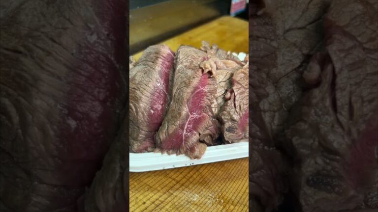 バイト終わりに【ステーキをわさび醤油】で食う。【俺の飯テロ】