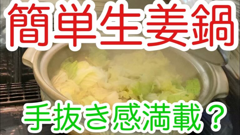 水炊きのような生姜鍋