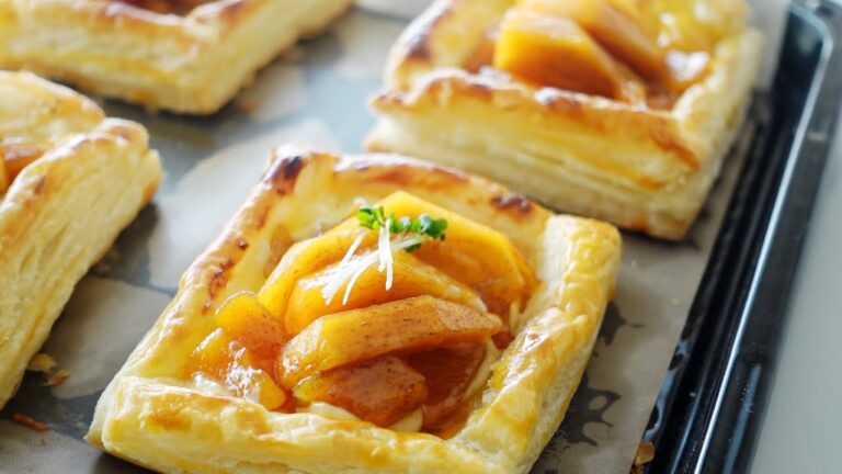 【サクッサクとろん！柿のクリームチーズパイ】🍂秋スイーツ🍁